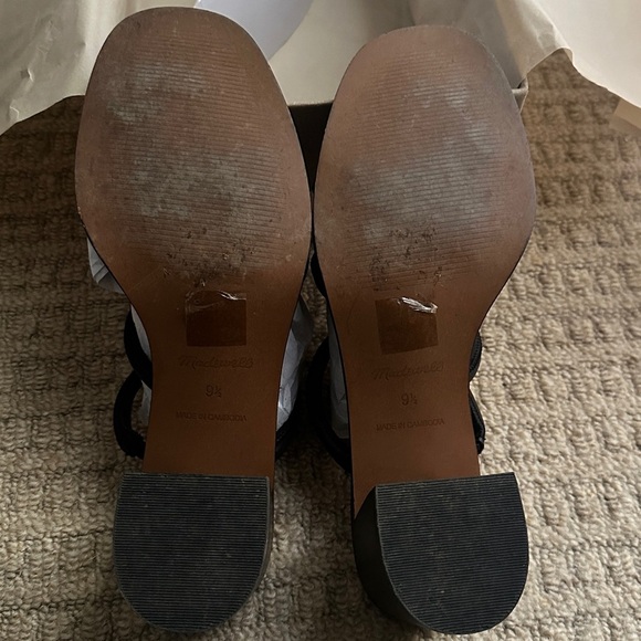 Madewell BOMBÉ HEELED MULES IN LEATHER - Picture 4 of 6